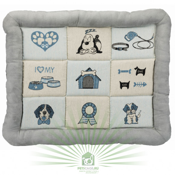 Подстилка Patchwork, 75 × 60 см, серая, Trixie 37140 Подстилка Patchwork, 75 × 60 см, серая, Trixie 37140