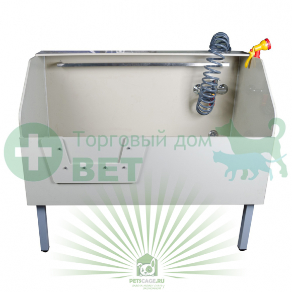 Ванна с дверкой и душем для мытья животных, 1200×600×h1000 мм, ТД TD00092