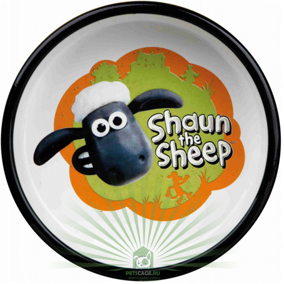 Оранжевая керамическая миска Shaun the Sheep, 0.8 л/ø 16 см, Trixie 25041 Оранжевая керамическая миска Shaun the Sheep, 0.8 л/ø 16 см, Trixie 25041