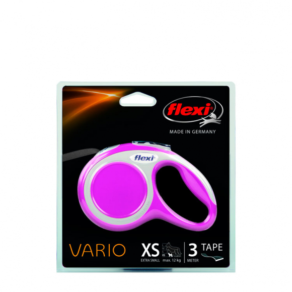 Рулетка Flexi VARIO XS, ремень 3 м, 12 кг
