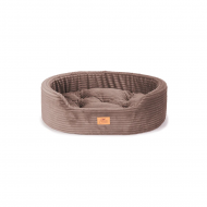 Лежак Dandy Corduroy 80 из вельвета, коричневый, Ferplast 83878021