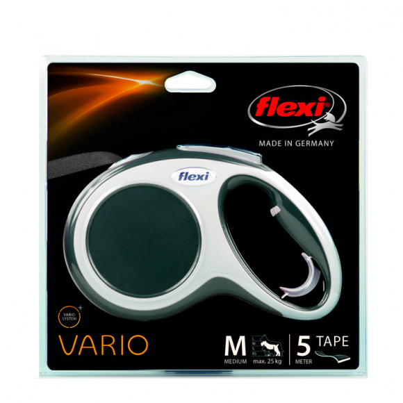 Рулетка Flexi VARIO M, Ремень 5 м, 25 кг