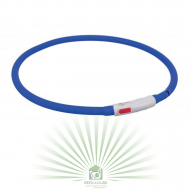Мигающее кольцо для собак USB, силикон, XS–XL: 70 см Ø 10 мм, королевский синий, Trixie 12642 Мигающее кольцо для собак USB, силикон, XS–XL: 70 см Ø 10 мм, королевский синий, Trixie 12642