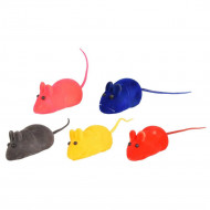 Игрушка для кошек "Мышь с пищалкой" 6 см, пластик, 24 шт, Flamingo FL46075
