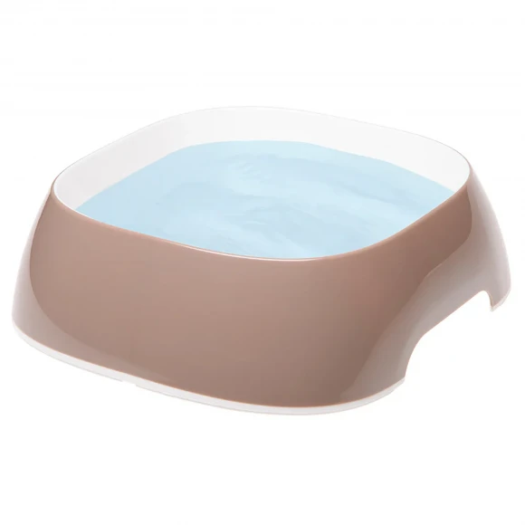 Миска Glam L для кошек и собак, 1.2 л, кофе с молоком, Ferplast 71218021