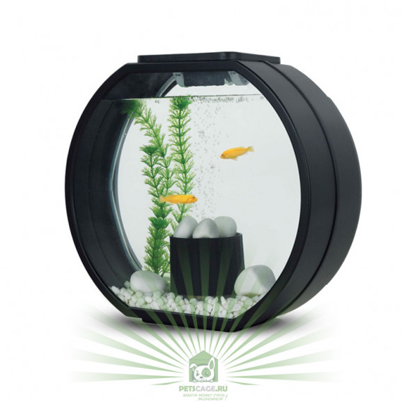 Аквариум Deco O Mini 10 л, черный