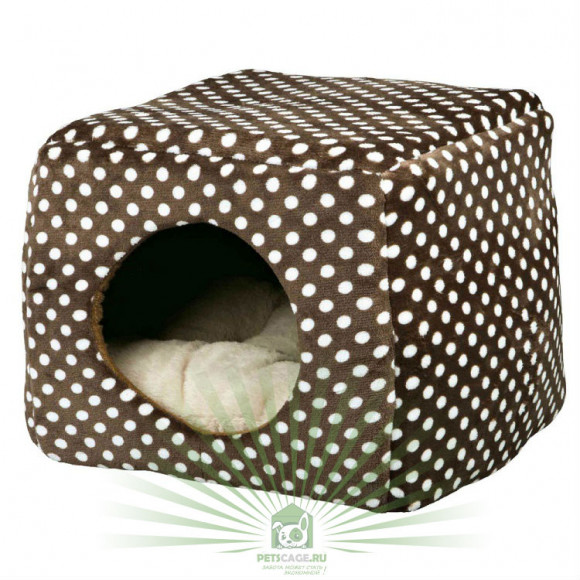 Домик-пещера Mina, коричнево-бежевый, 40 × 32 × 40 см, Trixie 36324 Домик-пещера Mina, коричнево-бежевый, 40 × 32 × 40 см, Trixie 36324