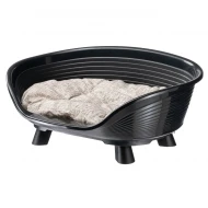 Лежанка Throne 4 для собак и кошек, черная, Ferplast 70104017