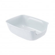 Лоток NIP XXL для кошек, высокий бортик, светло-серый, Ferplast 72039999
