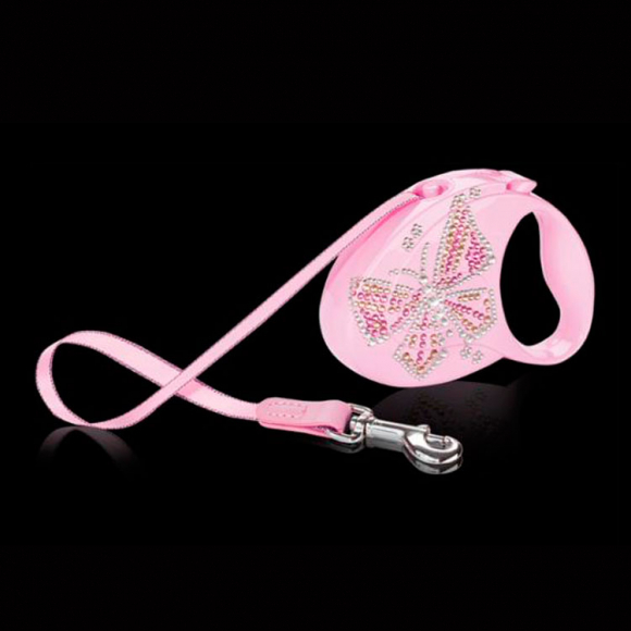 Рулетка Flexi Glam Butterfly S, лента, 3 м 12 кг Рулетка Flexi Glam Butterfly S, лента, 3 м 12 кг