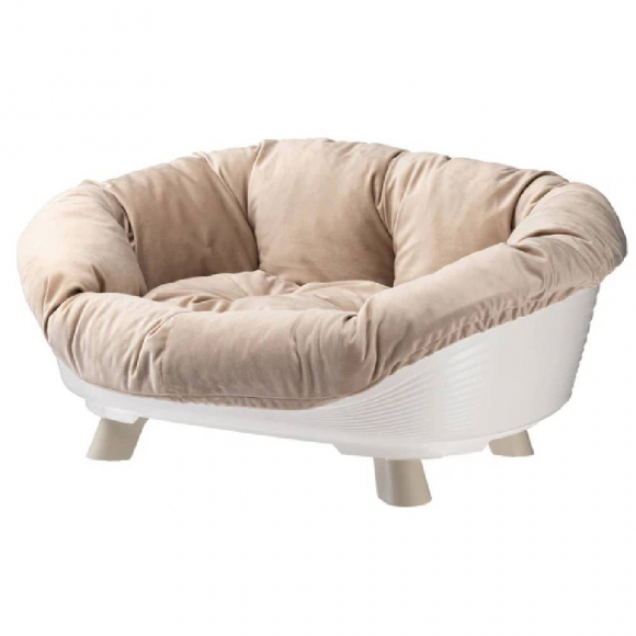 Приподнятая лежанка Sofà Throne 6 для собак и кошек, белая, Ferplast 70156011 Приподнятая лежанка Sofà Throne 6 для собак и кошек, белая, Ferplast 70156011