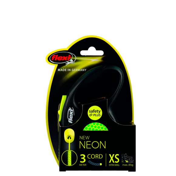 Рулетка Flexi Neon XS, трос, 3 м 8 кг Рулетка Flexi Neon XS, трос, 3 м 8 кг