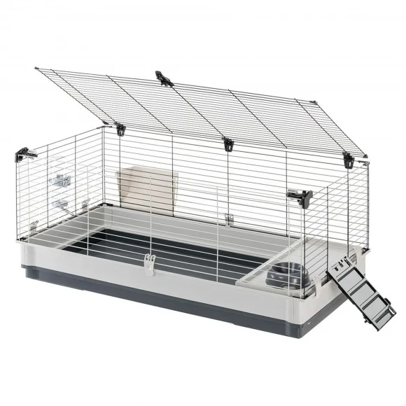 Клетка Krolik X-Large для декоративных кроликов, серая, Ferplast 57071517