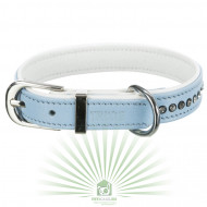 Ошейник Active Comfort со стразами, S: 23–28 см/15 мм, светло-голубой, Trixie 19027