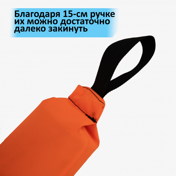 Апорт матерчатый Pettra, оранжевый, плавающий, 49х9х9 см, большой