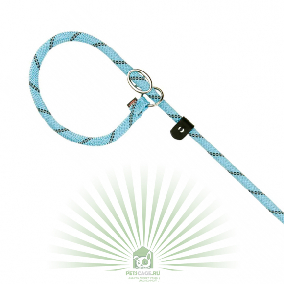 Поводок-удавка Sporty Rope, S–M: 1.70 м/ø 8 мм, голубой, Trixie 14624