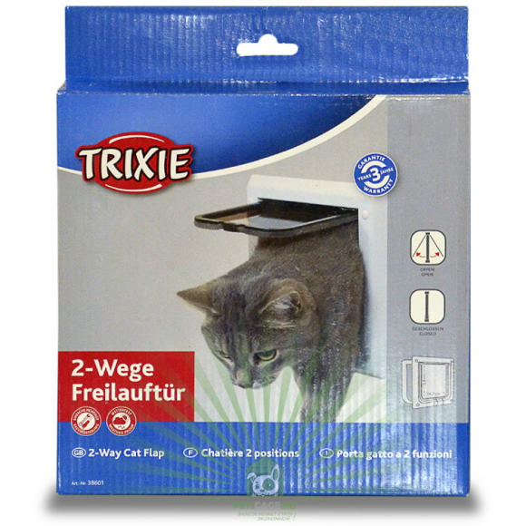 Дверь для кошки 2 позиции белая Trixie 38601