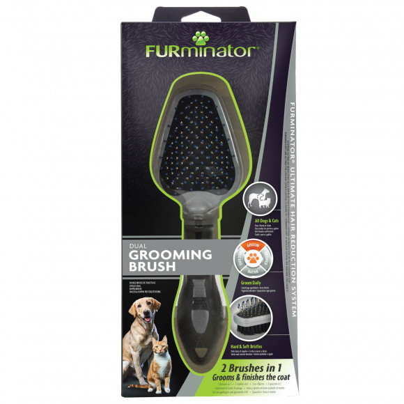 Двусторонняя щетка Dual Brush зубцы 12 мм, FURminator 141310 Двусторонняя щетка Dual Brush зубцы 12 мм, FURminator 141310