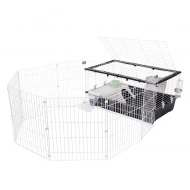 Клетка c ограждением Parkhome 100 для кроликов и морских свинок, Ferplast 57067870 Клетка c ограждением Parkhome 100 для кроликов и морских свинок, Ferplast 57067870