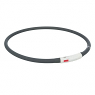 Мигающее кольцо для собак USB, силикон, XS–XL: 70 см ø 10 мм, чёрный, Trixie 12649 Мигающее кольцо для собак USB, силикон, XS–XL: 70 см ø 10 мм, чёрный, Trixie 12649
