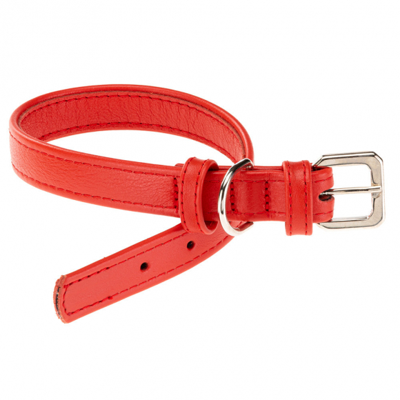 Кожаный ошейник Vogue Flat CF 20/39, красный, Ferplast 76120422 Кожаный ошейник Vogue Flat CF 20/39, красный, Ferplast 76120422