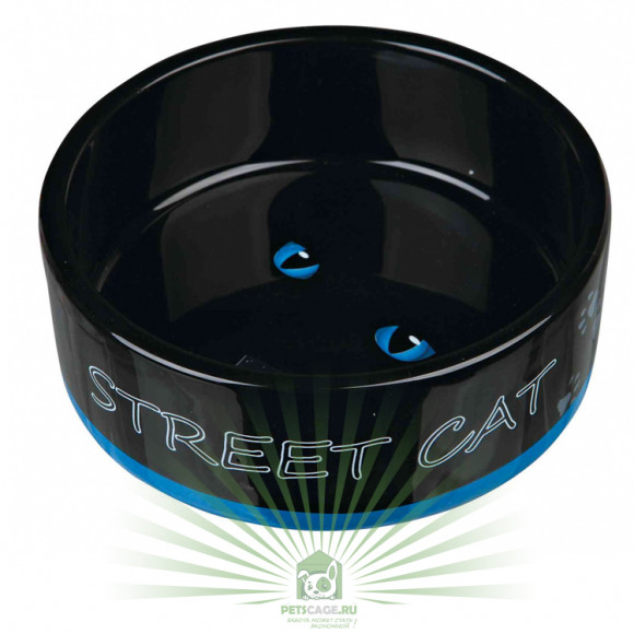 Миска керамическая Street Cat, 0.3 л, Trixie 24659 Миска керамическая Street Cat, 0.3 л, Trixie 24659