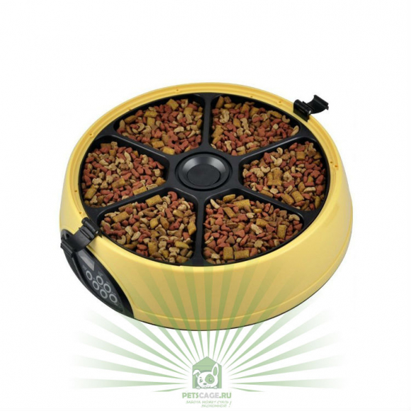 Автокормушка SITITEK Pets Maxi для кошек и собак, желтая