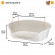 Пластиковый лежак Siesta Deluxe 8, светло-серый, Ferplast 70208926 Пластиковый лежак Siesta Deluxe 8, светло-серый, Ferplast 70208926
