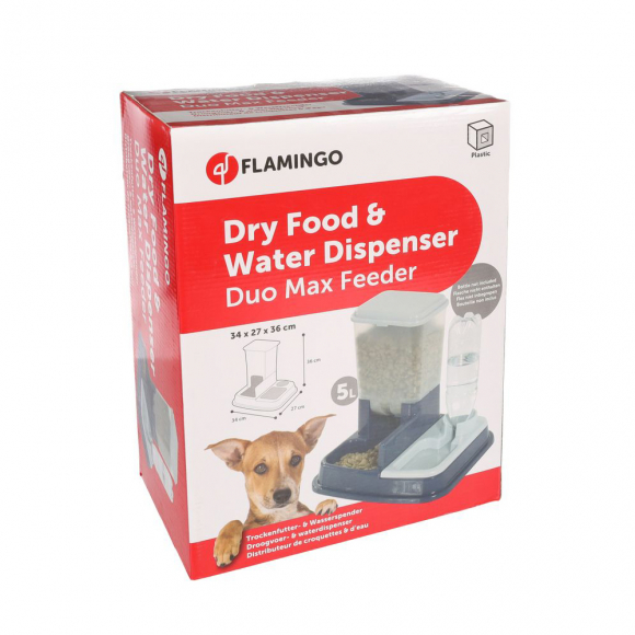 Кормушка DUO MAX для собак, 34х27х36 см, Flamingo FFL5344046