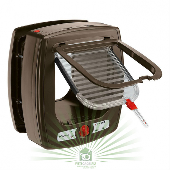 Дверь Ferplast Swing Microchip Large коричневая (модель:72093012)