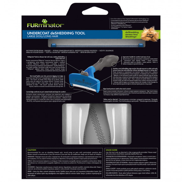 Фурминатор L для крупных собак с длинной шерстью, FURminator 151203 Фурминатор L для крупных собак с длинной шерстью, FURminator 151203
