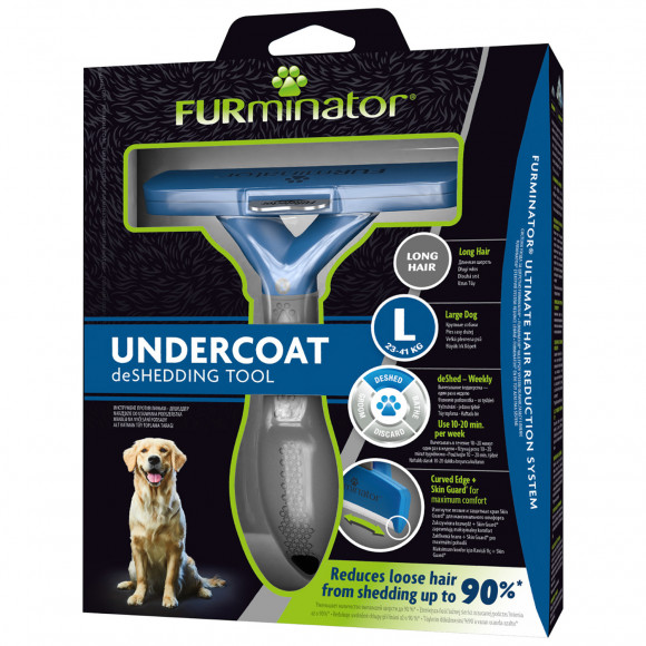 Фурминатор L для крупных собак с длинной шерстью, FURminator 151203 Фурминатор L для крупных собак с длинной шерстью, FURminator 151203