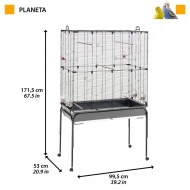 Клетка Planeta Nera Gabbia с подставкой для мелких птиц, Ferplast 52066817