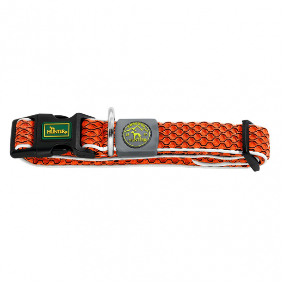 Ошейник Hilo Vario Basic L-XL для собак, 3D-текстиль, оранжевый, Hunter 66650