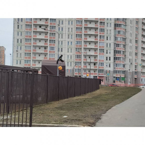 Отпугиватель птиц "Хищник" с телескопическим флагштоком 7 м, Sititek 71059