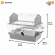 Клетка Barn 80 для кроликов, серая, Ferplast 57068021 Клетка Barn 80 для кроликов, серая, Ferplast 57068021