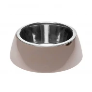 Миска Jolie M на пластиковой подставке, серая, 0.85 л, Ferplast 70983021