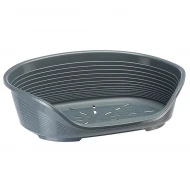 Лежак для собак Siesta Deluxe 4, пластиковый, темно-серый, Ferplast 70204947