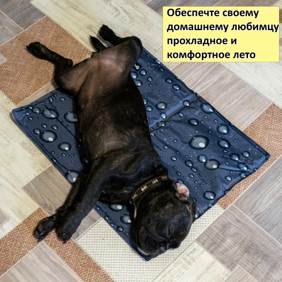 Охлаждающая подстилка для собак Fresk M, размер 70 х 50 см, серая, Flamingo FL520502 Охлаждающая подстилка для собак Fresk M, размер 70 х 50 см, серая, Flamingo FL520502
