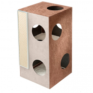 Спально-игровой комплекс для кошек Ferplast Kubo 2 (модель: 74059302) Спально-игровой комплекс для кошек Ferplast Kubo 2 (модель: 74059302)
