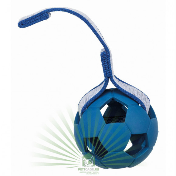 Каучуковый полый мяч Sporting на нейлоновом ремешке, ø 7 см/35 см, Trixie 32822 Каучуковый полый мяч Sporting на нейлоновом ремешке, ø 7 см/35 см, Trixie 32822