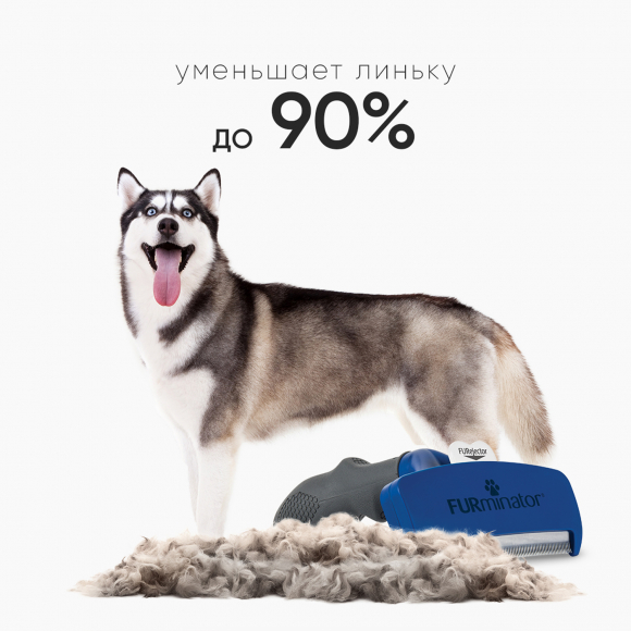 Фурминатор L для крупных собак с короткой шерстью, FURminator 151173 Фурминатор L для крупных собак с короткой шерстью, FURminator 151173