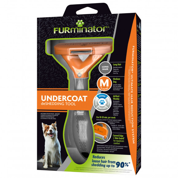 Фурминатор M для средних собак с длинной шерстью, FURminator 151142