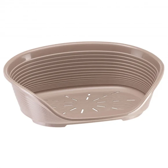 Лежак для собак Siesta Deluxe 12, пластиковый, капучино, Ferplast 70212914