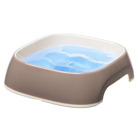 Миска Glam M для кошек и собак, 0.75 л, кофе с молоком, Ferplast 71214021