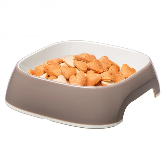 Миска Glam M для кошек и собак, 0.75 л, кофе с молоком, Ferplast 71214021
