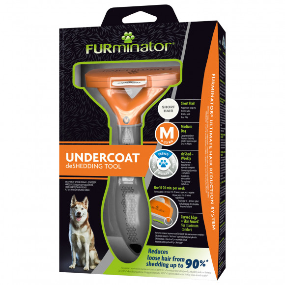 Фурминатор M для средних собак с короткой шерстью, FURminator 151388 Фурминатор M для средних собак с короткой шерстью, FURminator 151388