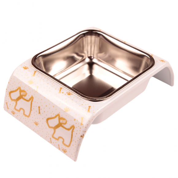 Миска для животных с рисунком собаки, 18.5x12x4.5 см, 400 мл, белая Bobo Миска для животных с рисунком собаки, 18.5x12x4.5 см, 400 мл, белая Bobo